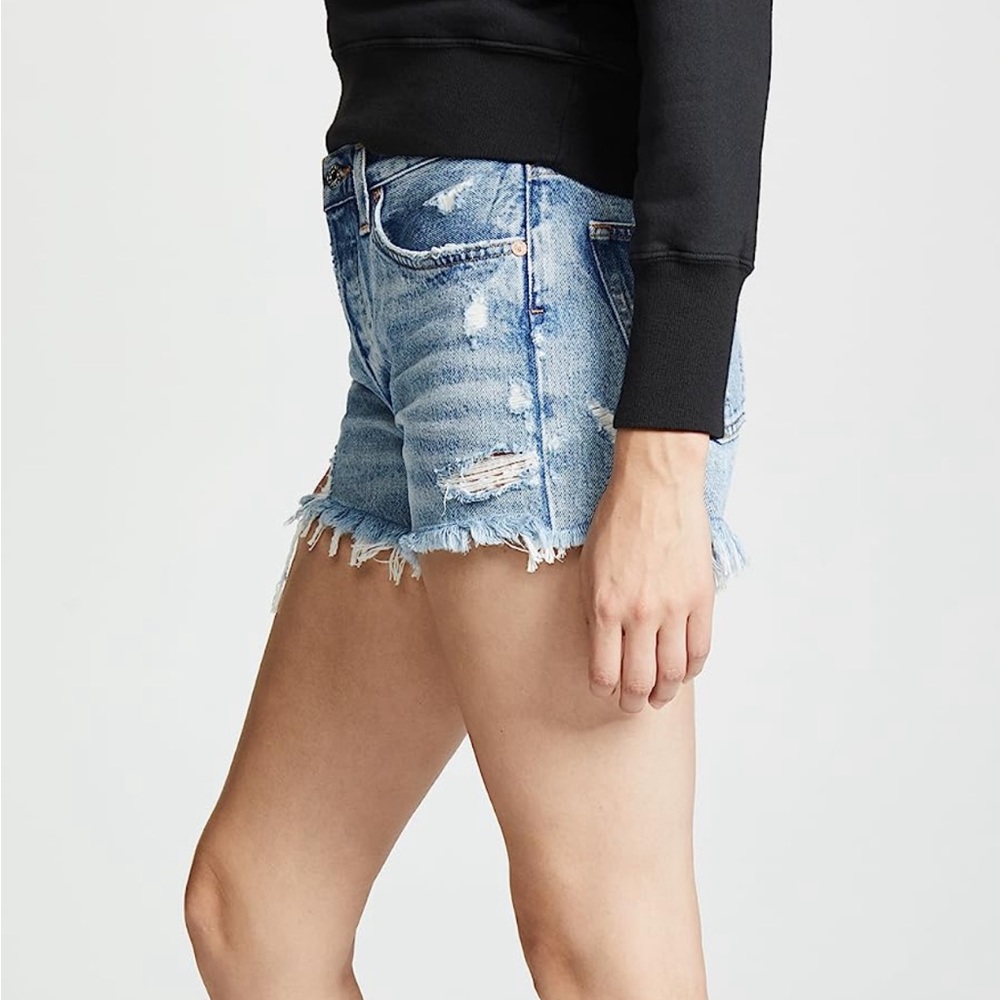 Agolde Parker Cutoff Shorts, 25 Swapmeet New - Picture 4 of 12